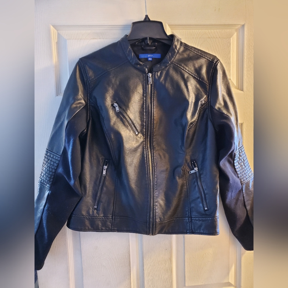 Faux Leather Moto Jacket